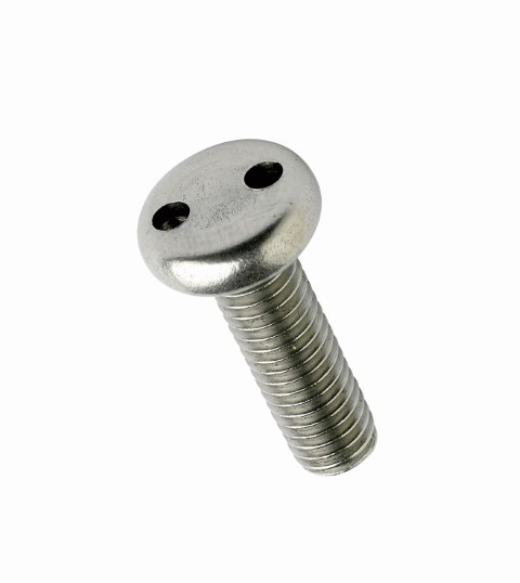 SECURITY MTS SCREW PAN SS304 M6 X 12MM EYE DRIVE (#8)